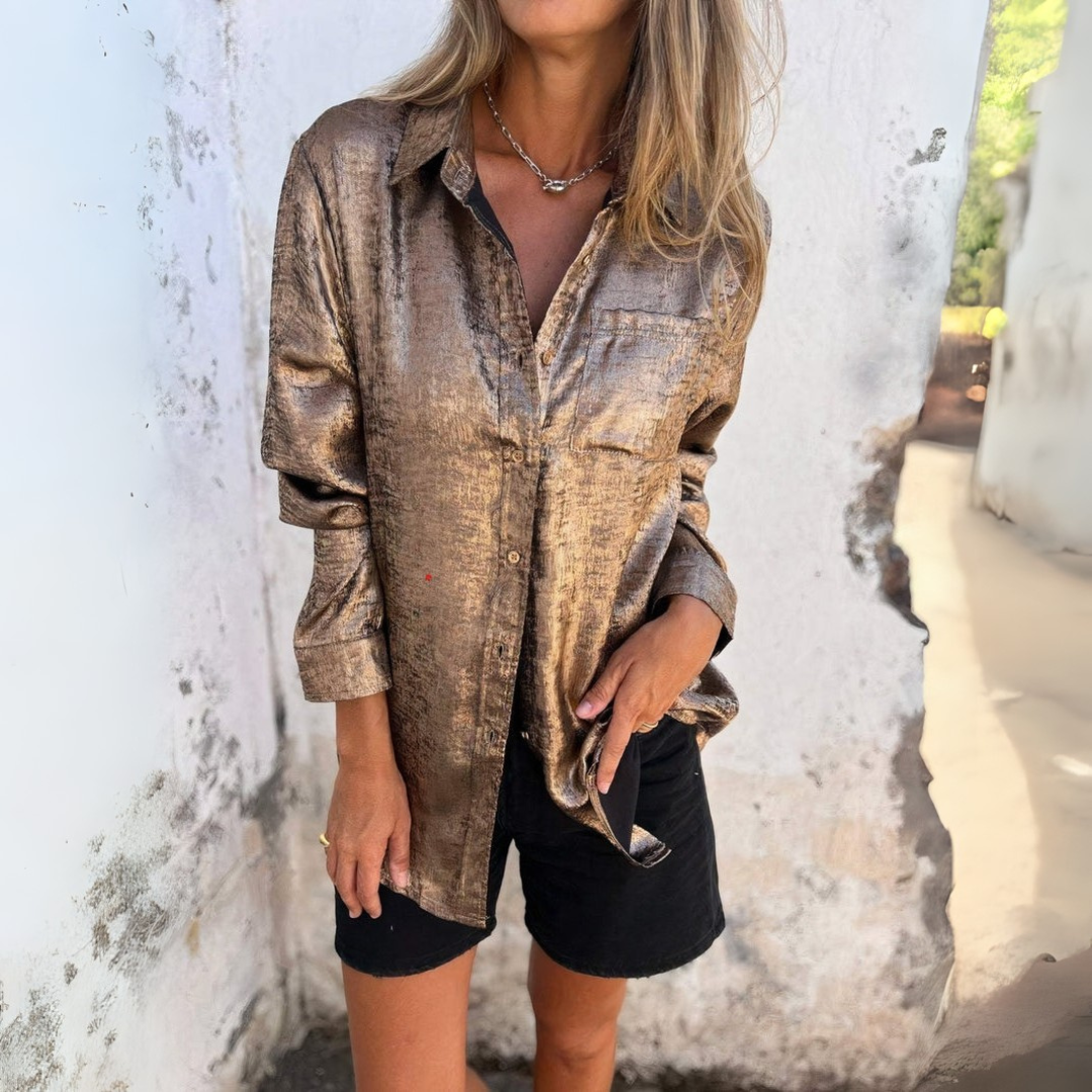 Andrea | Elegantní hedvábná halenka