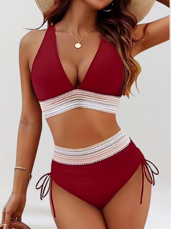 Lidia – Sada Bikini s Kontrolou Břicha a Vysokým Pasem