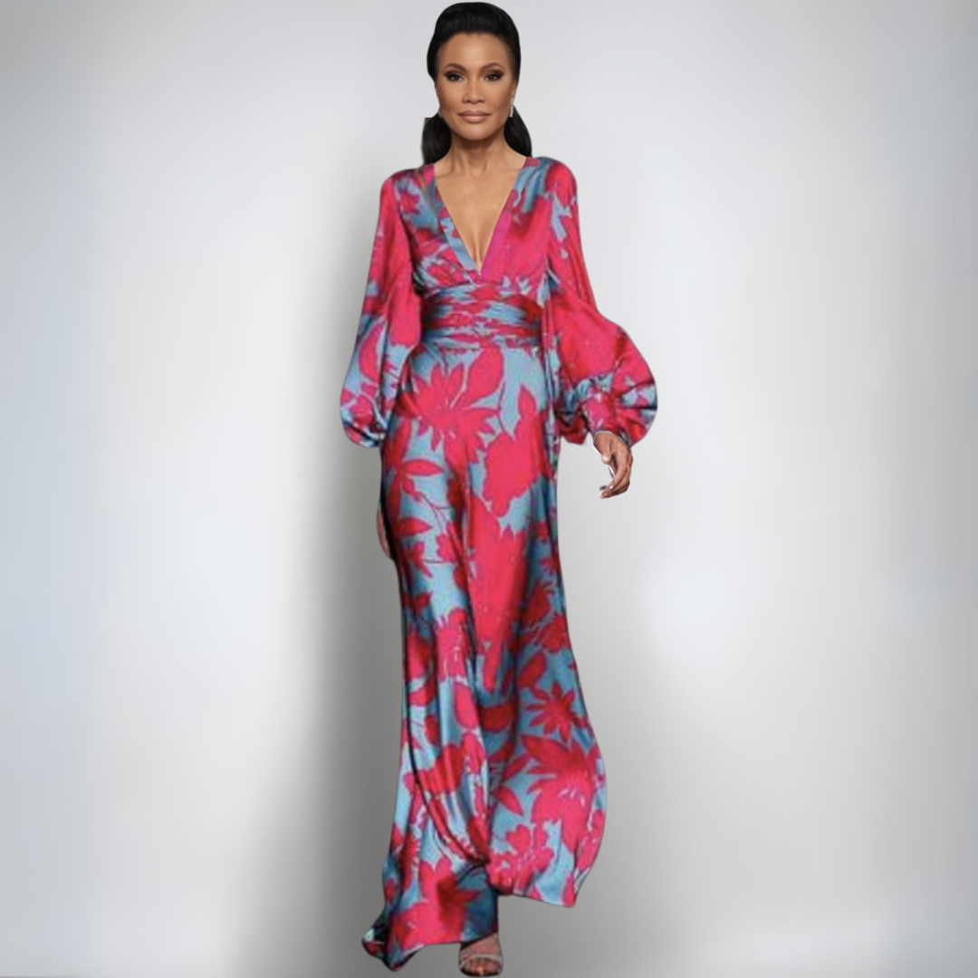 Alice | Elegantní Květinové Zavinovací Šaty