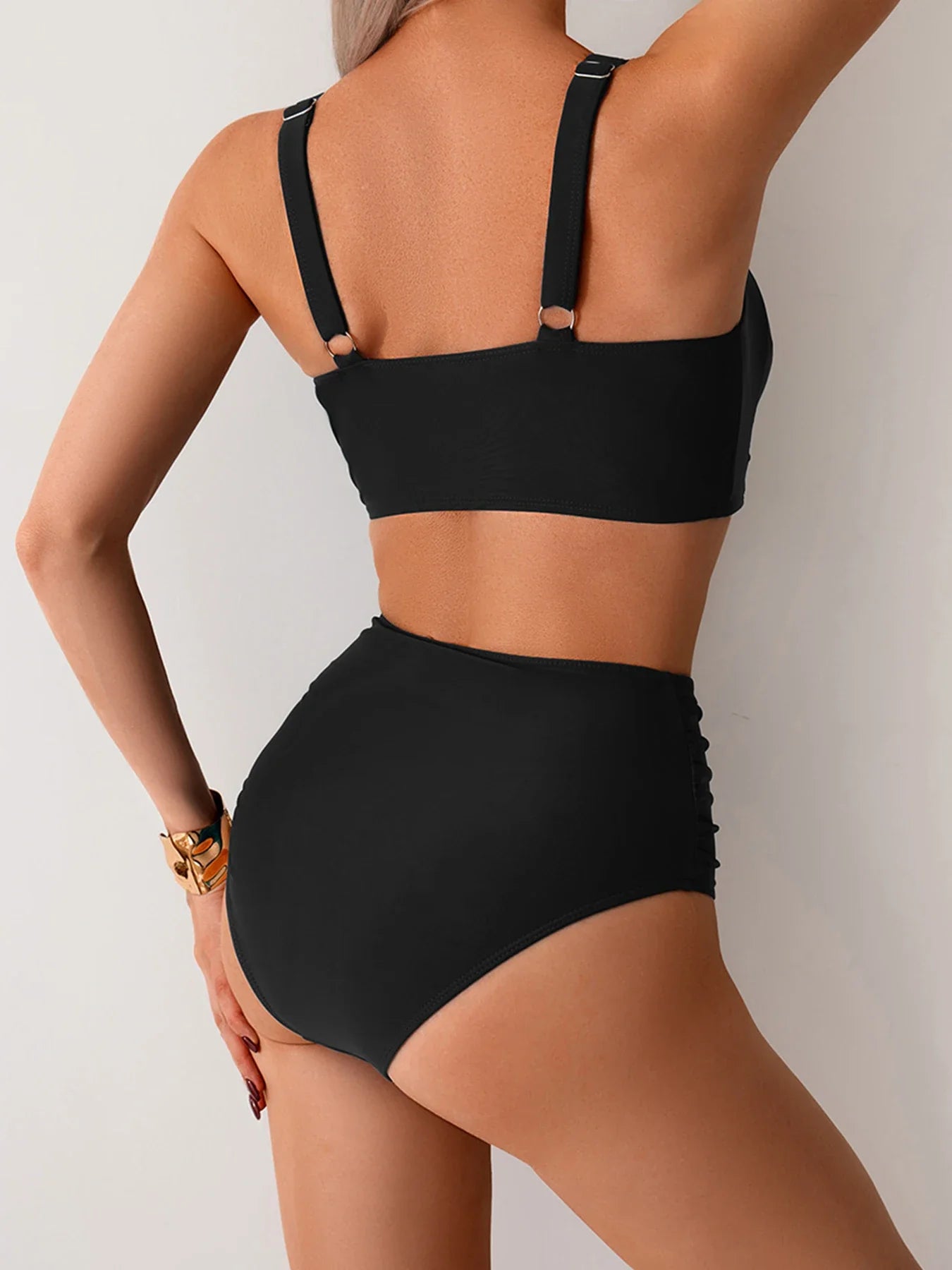 Veronika – Dámské bikiny s překříženým výstřihem a řasením