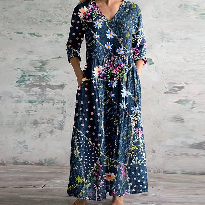 Zélina | Šaty Patchwork Květinové