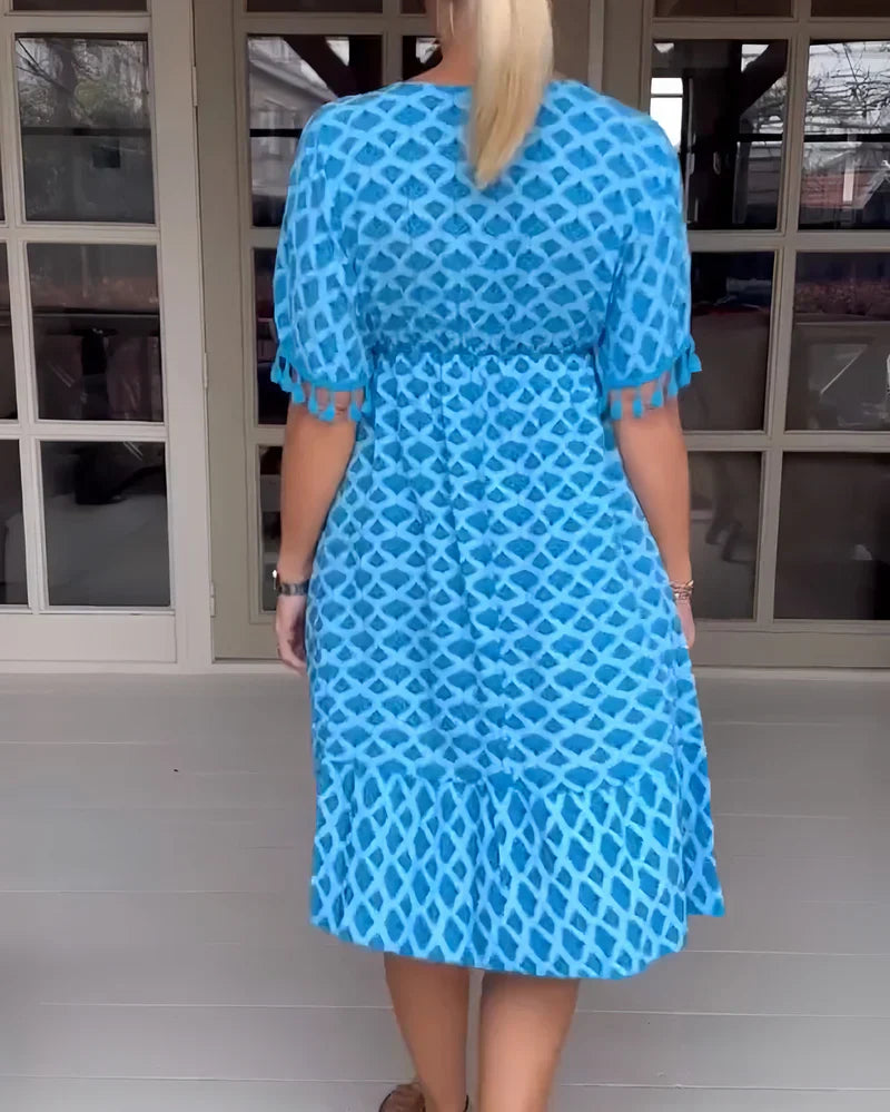 Eva | Elegantní volné šaty s V-výstřihem