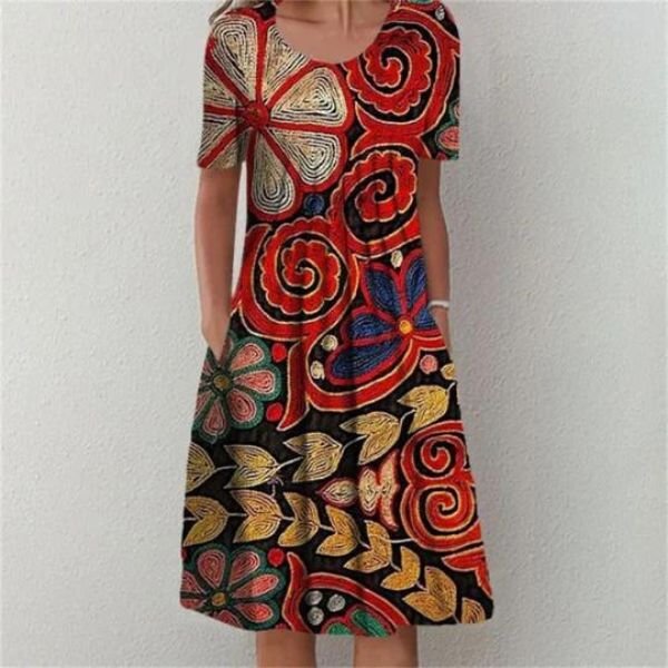 Louna | Moderní Patchwork Šaty