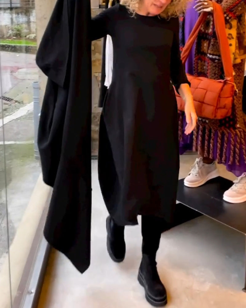 Clara | Podzimní midi šaty s kapsami