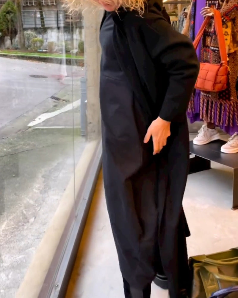 Clara | Podzimní midi šaty s kapsami