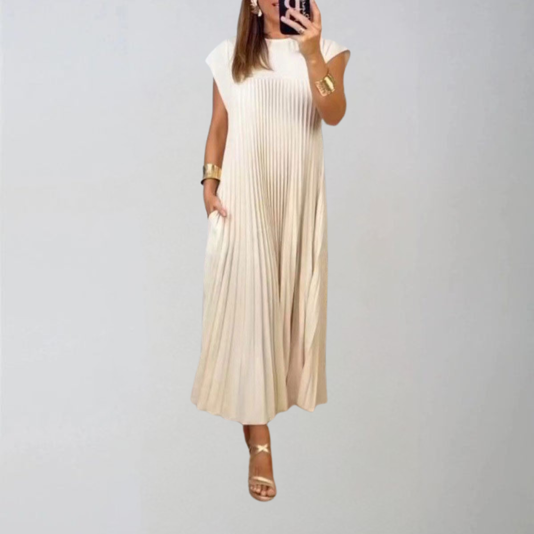 Amelia | Plisované šaty bez rukávů