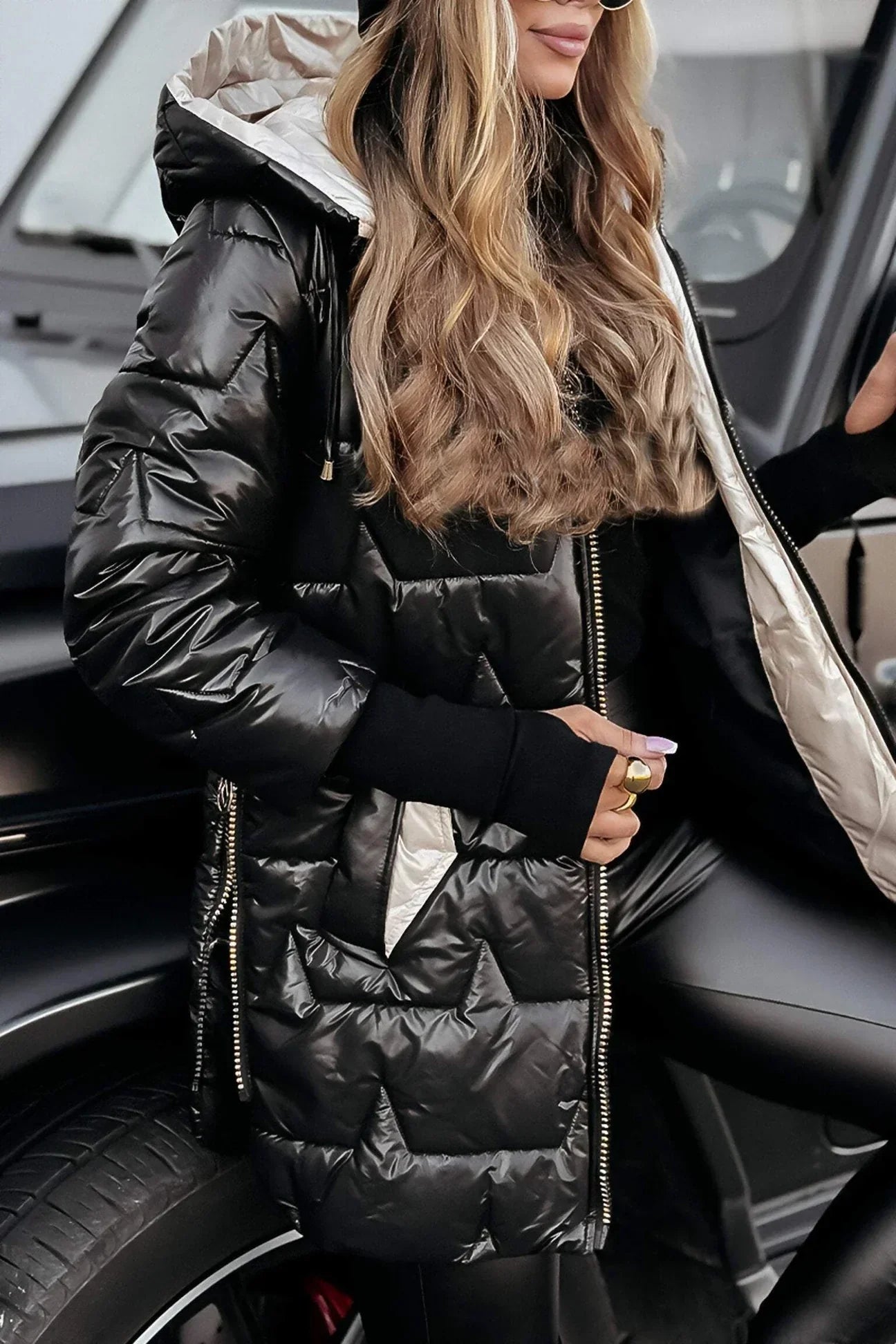 Nolwen – Elegantní kabát s kapucí