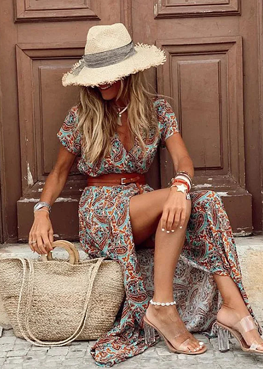 Sybella – Lehká maxi šaty boho