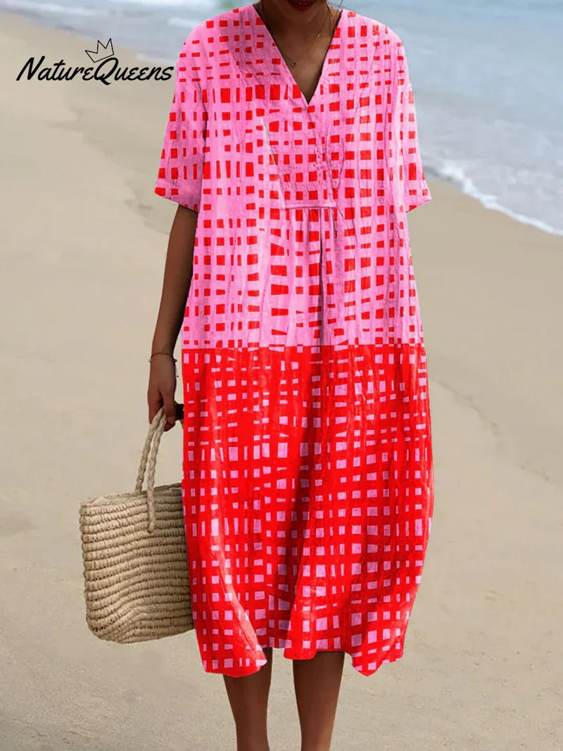 Ruby | Odvážné Kostkované Šaty