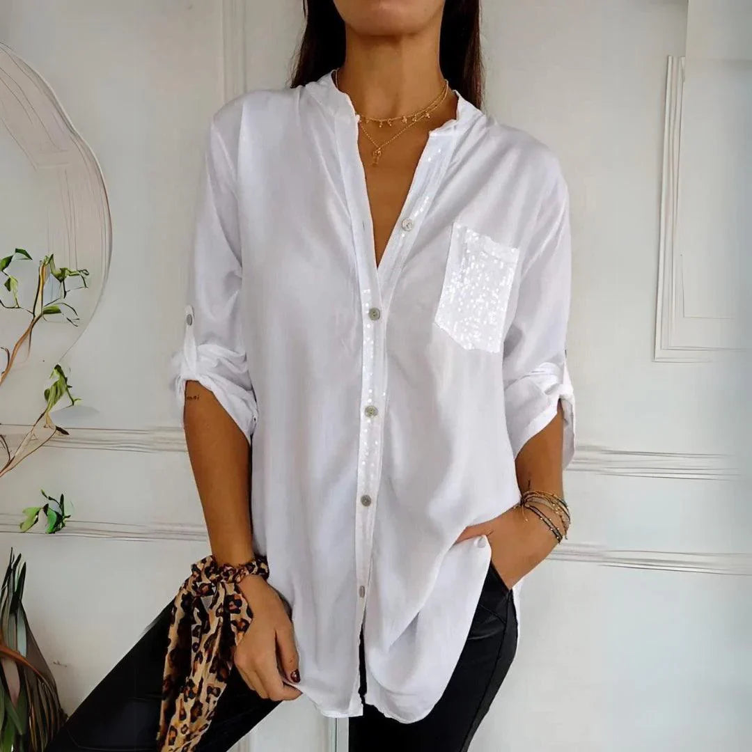 Alena | Elegantní halenka bez záhybů