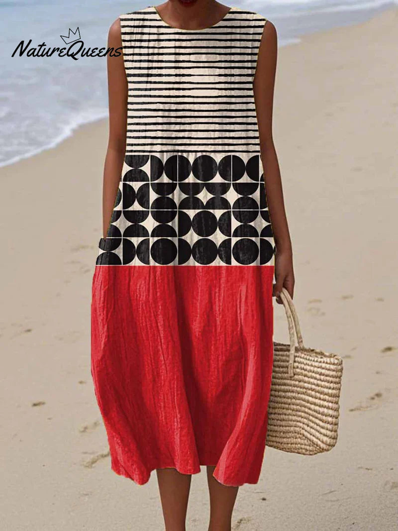 Yara | Geometrická Robe Sunset
