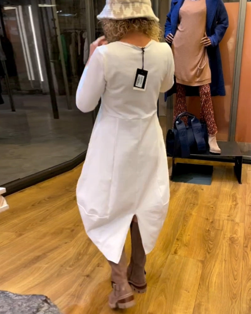 Clara | Podzimní midi šaty s kapsami