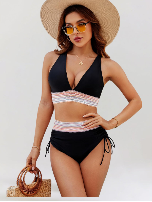 Lidia – Sada Bikini s Kontrolou Břicha a Vysokým Pasem