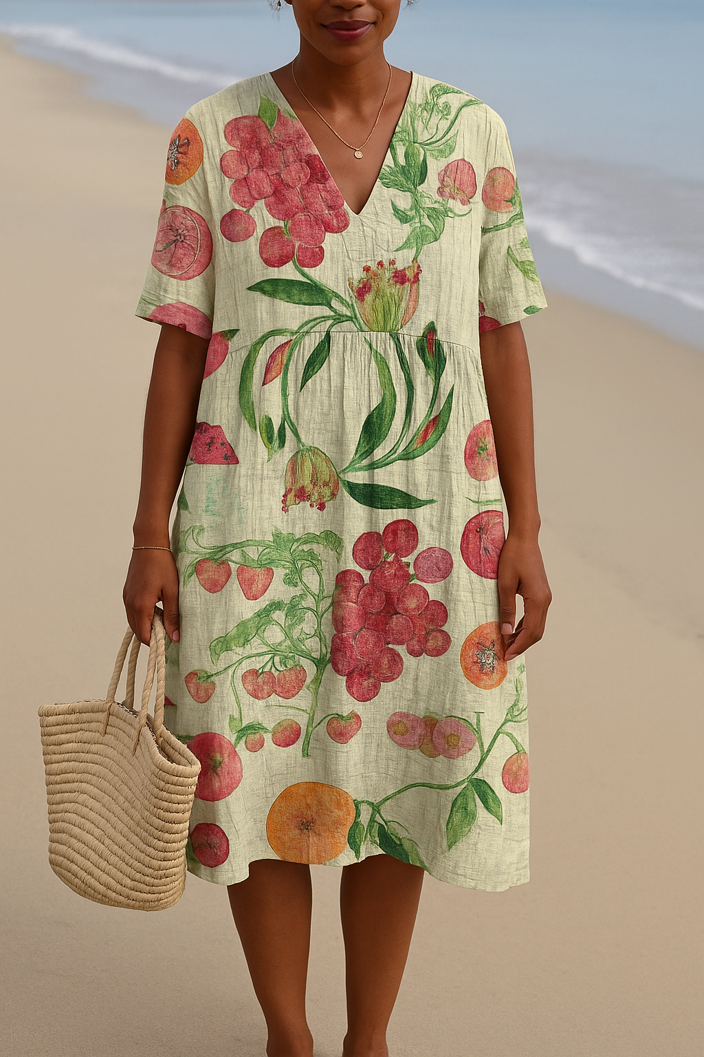 CÉLESTE | Vintage botanická šaty