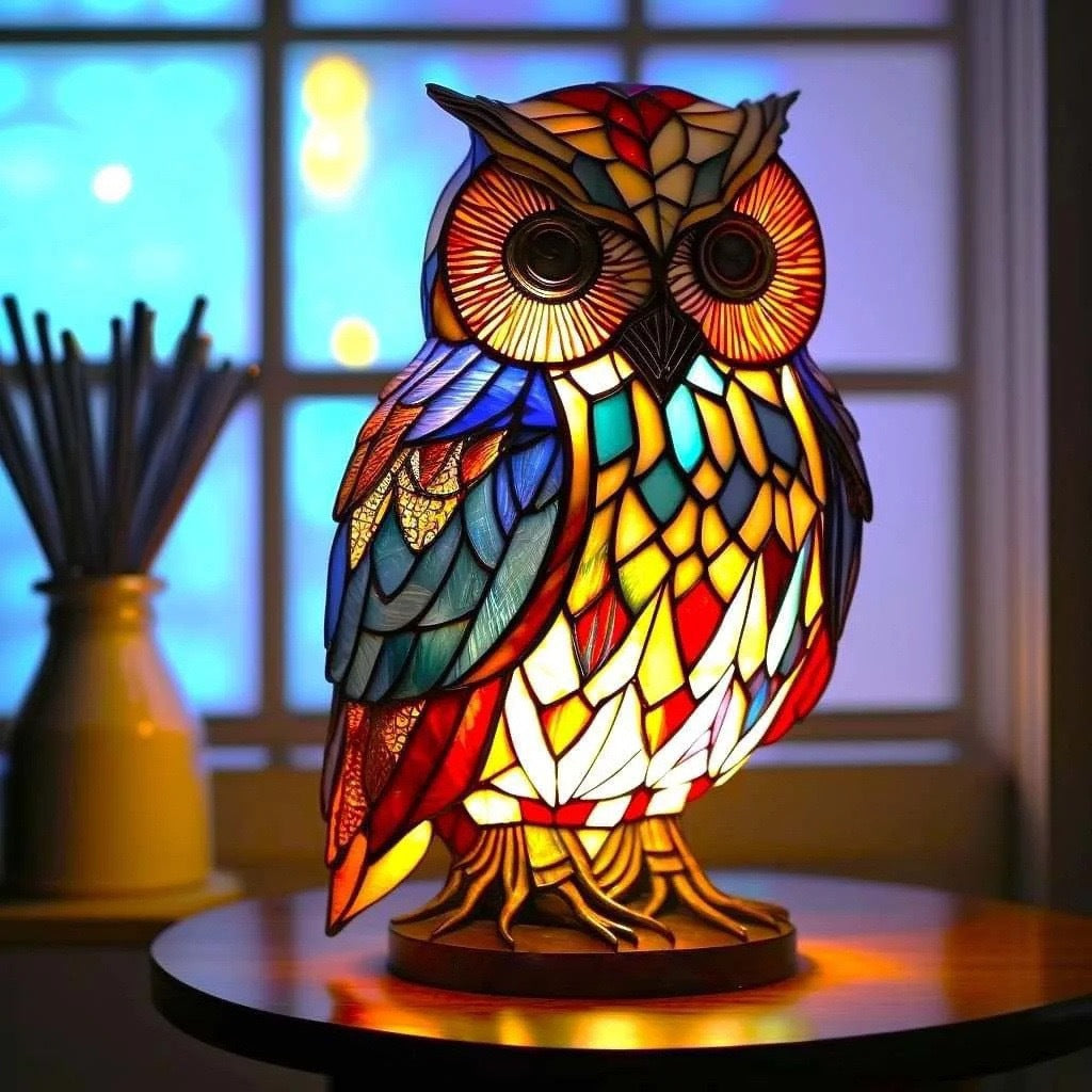 Merlin | Lampa sova Magisk z barevného skla