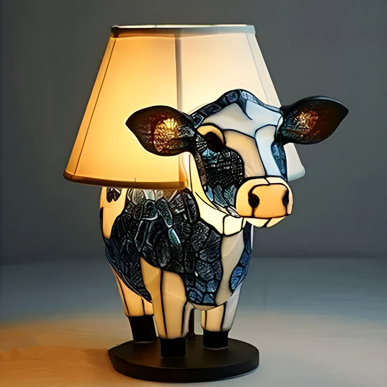 Marguerite | Lampa kráva Magisk ve barevném skle