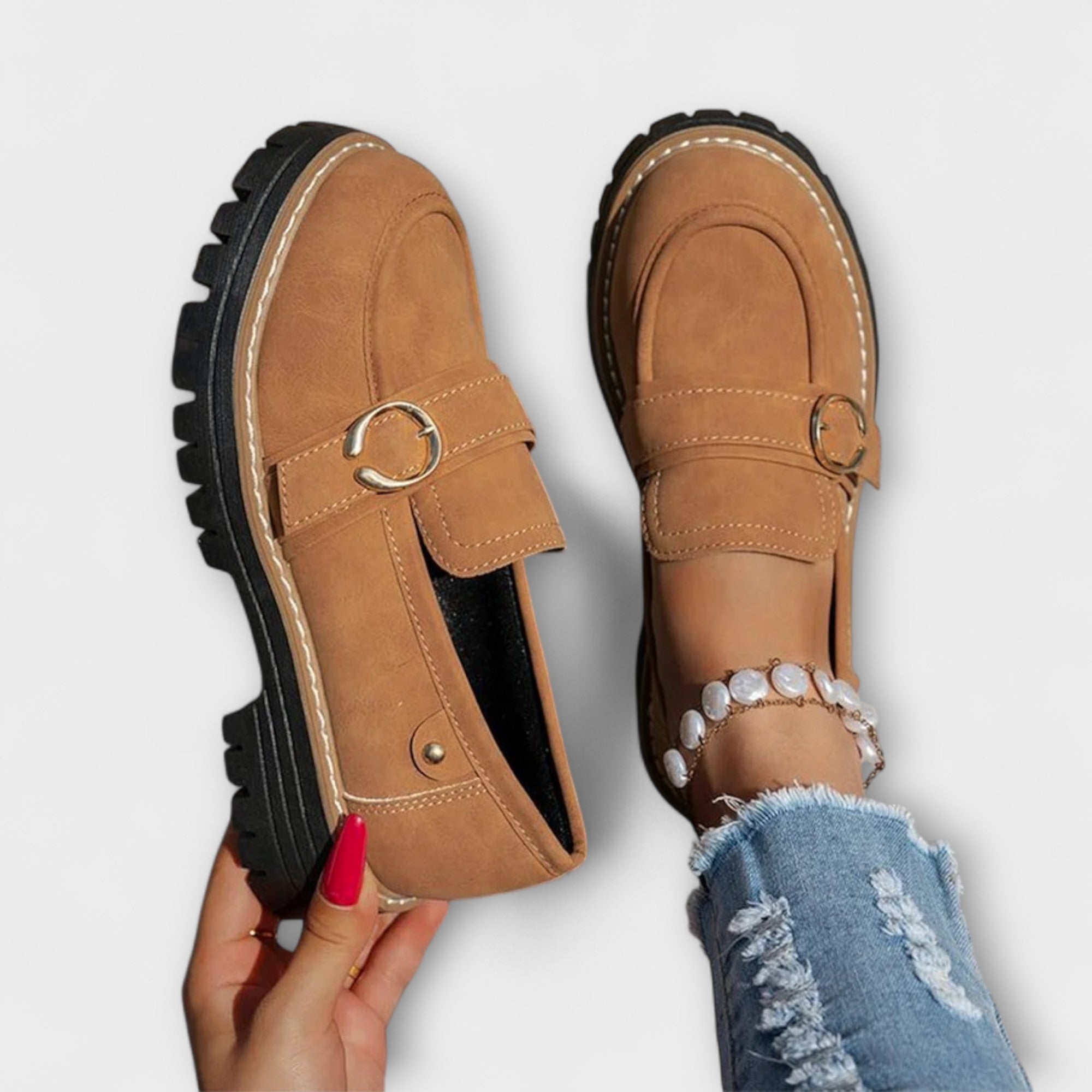 Lora – Casual Loafers s Kulatou Špičkou
